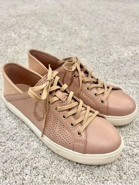 Aldo Women's Dusty Rose Perforated Lace-Up Sneakers